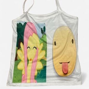 Fluttershy emoji cute kawaii White Tank Top